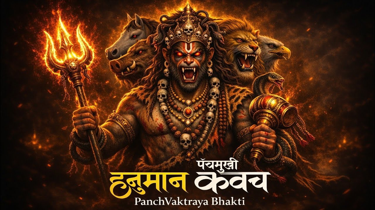 Panchmukhi Hanuman Kavach | पंचमुखी हनुमान कवच | MOST POWERFULL Hanuman Kavach Mantra for Protection