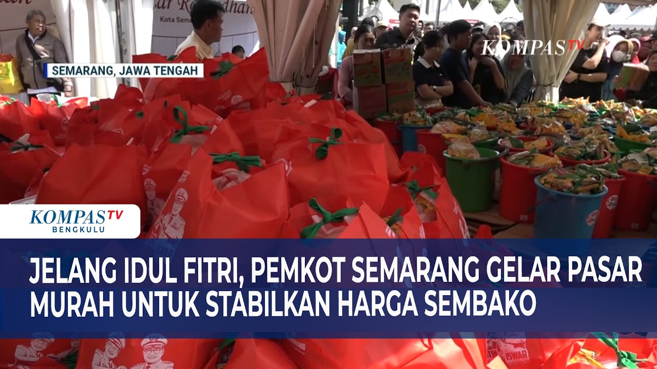 Jelang Idul Fitri, Pemkot Semarang Gelar Pasar Murah untuk Stabilkan Harga Sembako