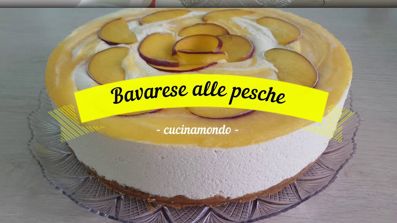 Bavarese alle pesche