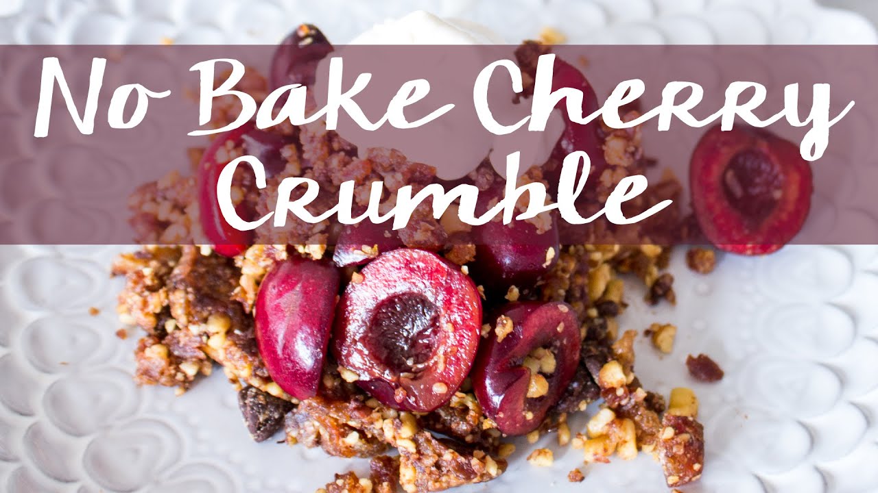 No-Bake Cherry Walnut Crumble