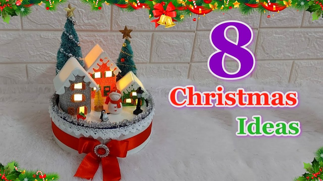 8 Step By Step Affordable Christmas Decoration ideas | DIY Christmas craft idea🎄528