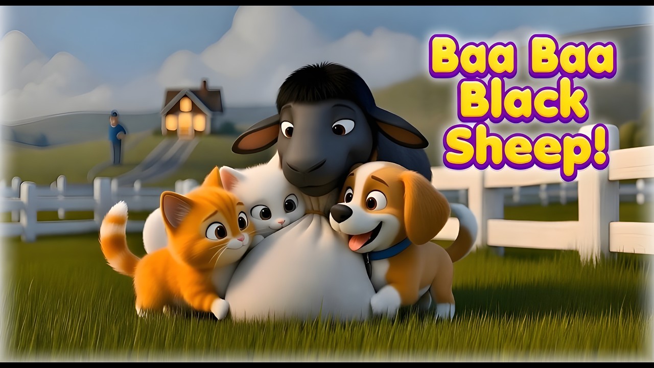 Baa Baa Black Sheep 🐑 | Nola & Sugar Farm Adventure | Nursery Rhymes & Kids Songs