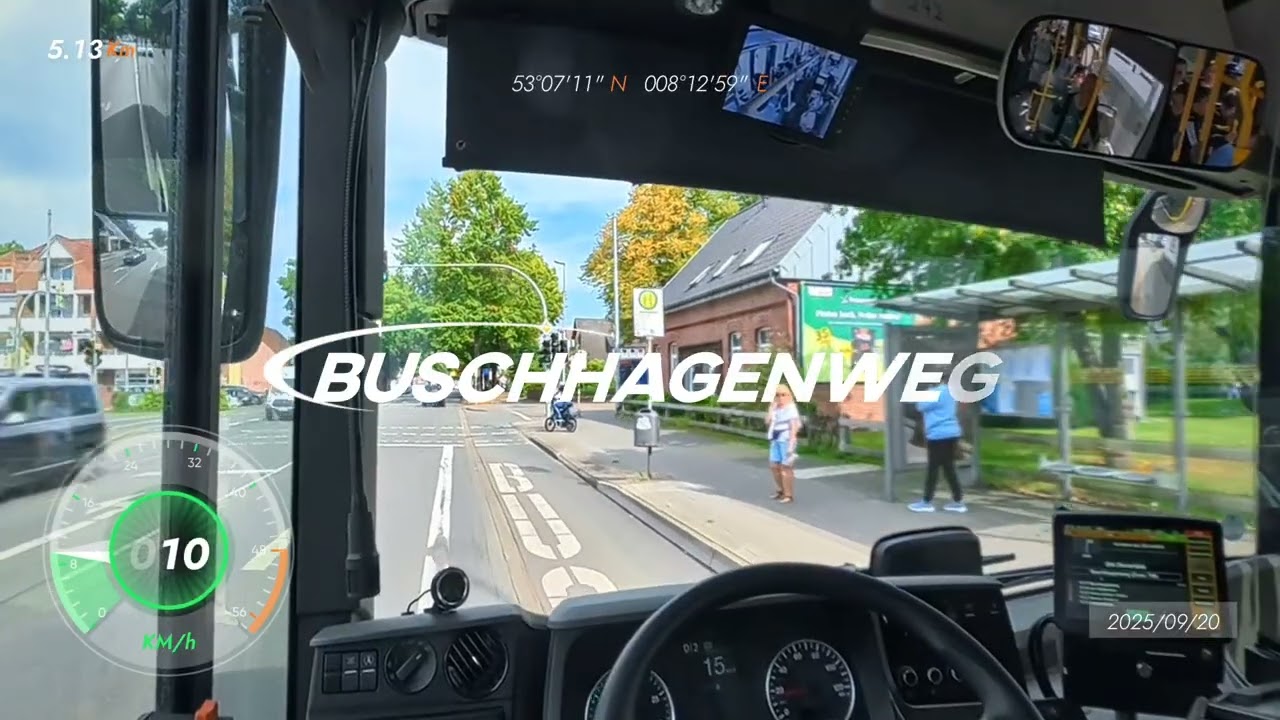 VWG Oldenburg | Linie 304 (Cab View) 🚌 B&uuml;mmerstede ➡️ Feldahornweg | XXL Busfahrt