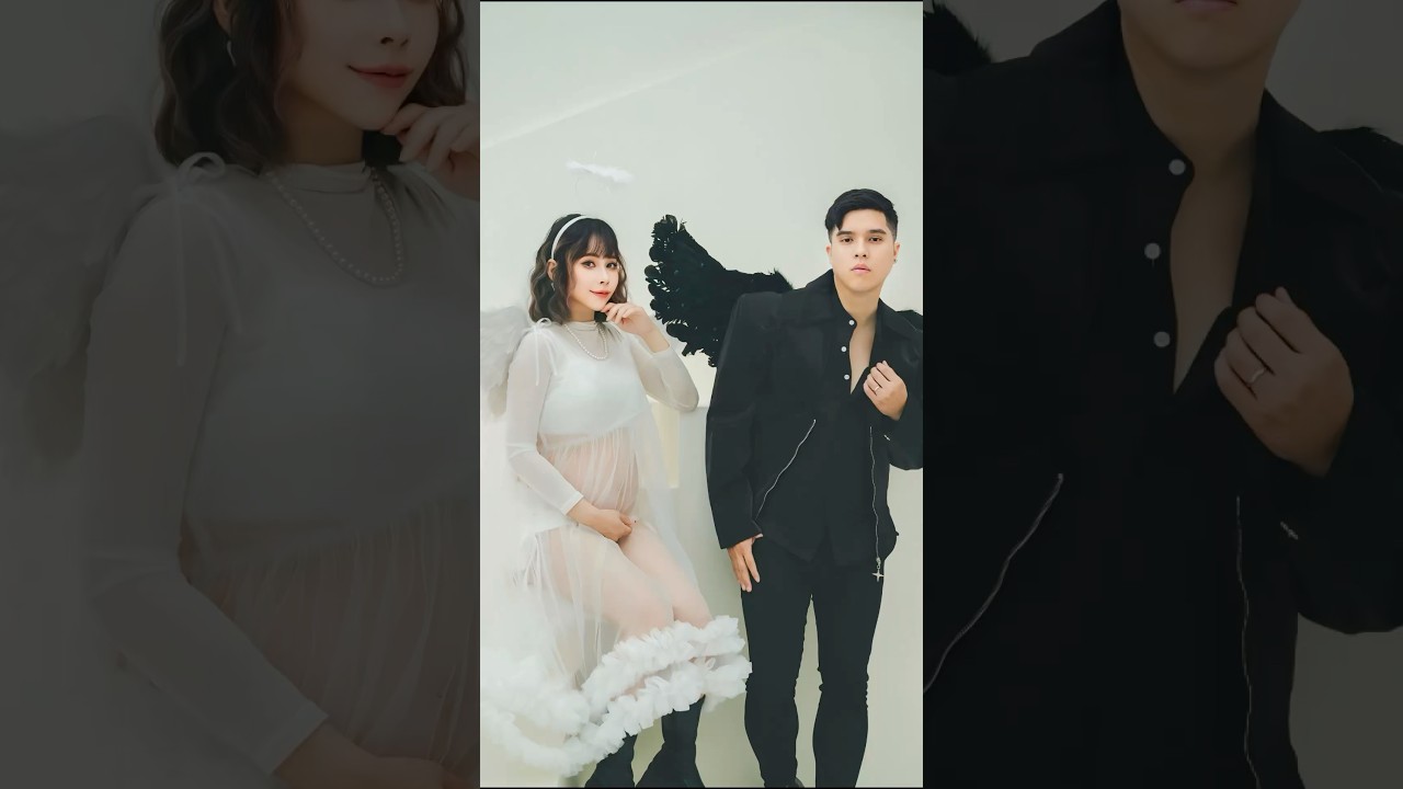 天使與惡魔主題｜孕婦雙人寫真 HUA & PiBao