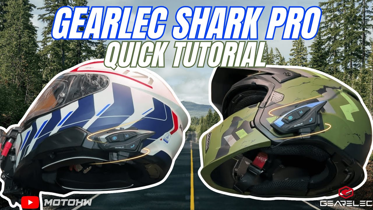 GEARELEC SHARK PRO Motorcycle Helmet Intercom Headset || QUICK TUTORIAL