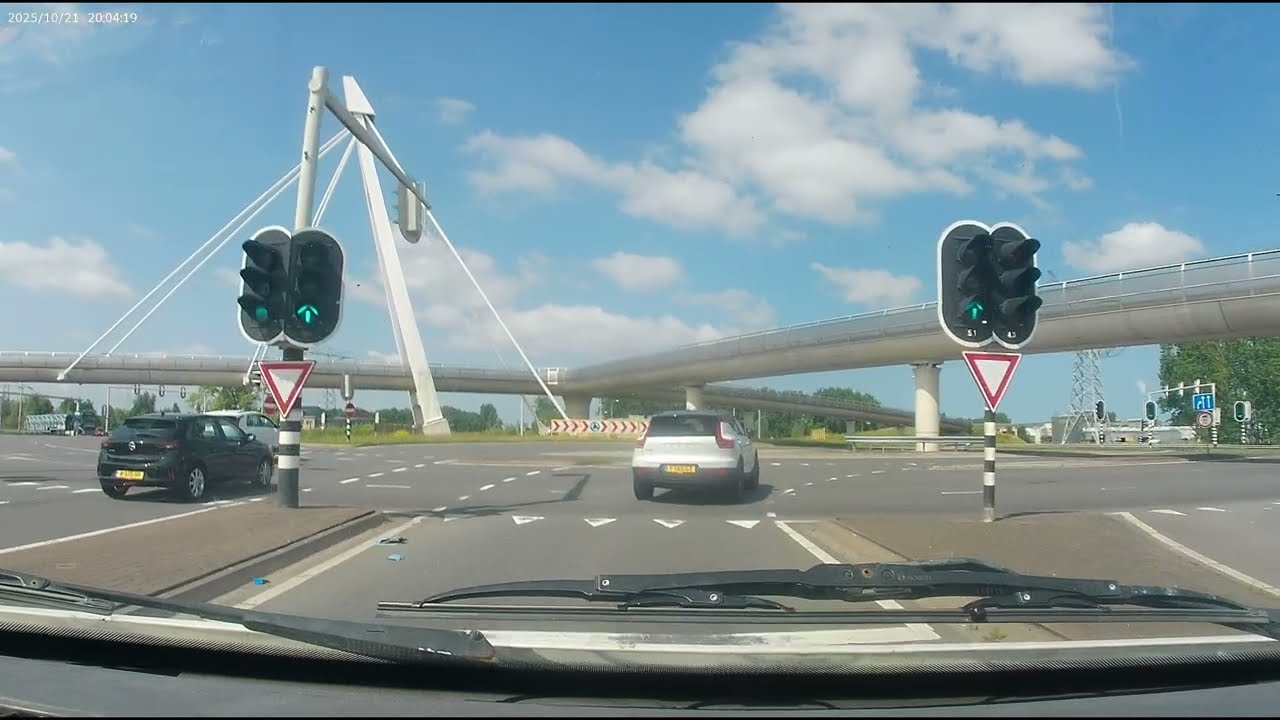 DRIVING AROUND HOLLAND THE NETHERLANDS.