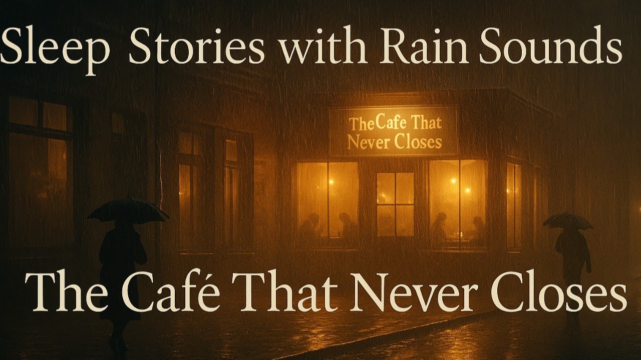 Sleep Stories With Rain Sounds | The Café That Never Closes – A Rainy Night Story
