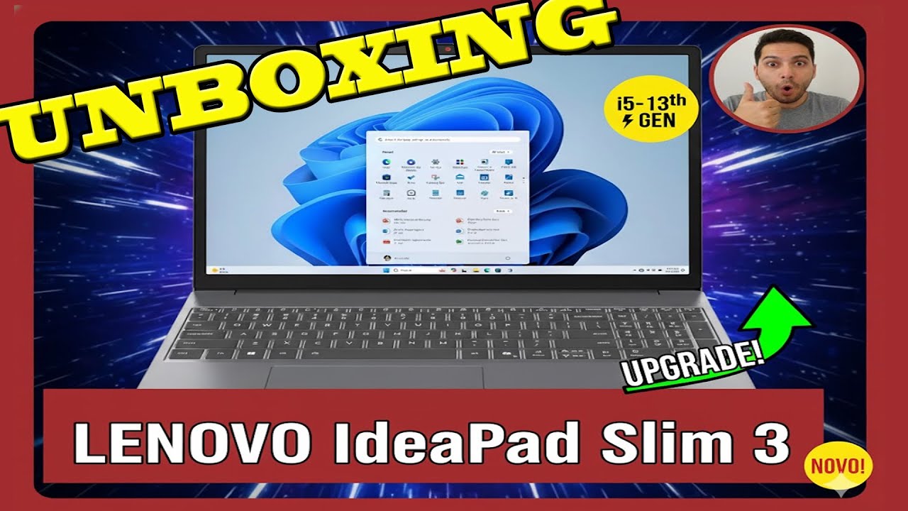 NOTEBOOK LENOVO IDEAPAD SLIM 3 i5-13420H | É BOM ? Primeiras Impressões (8GB/512GB)