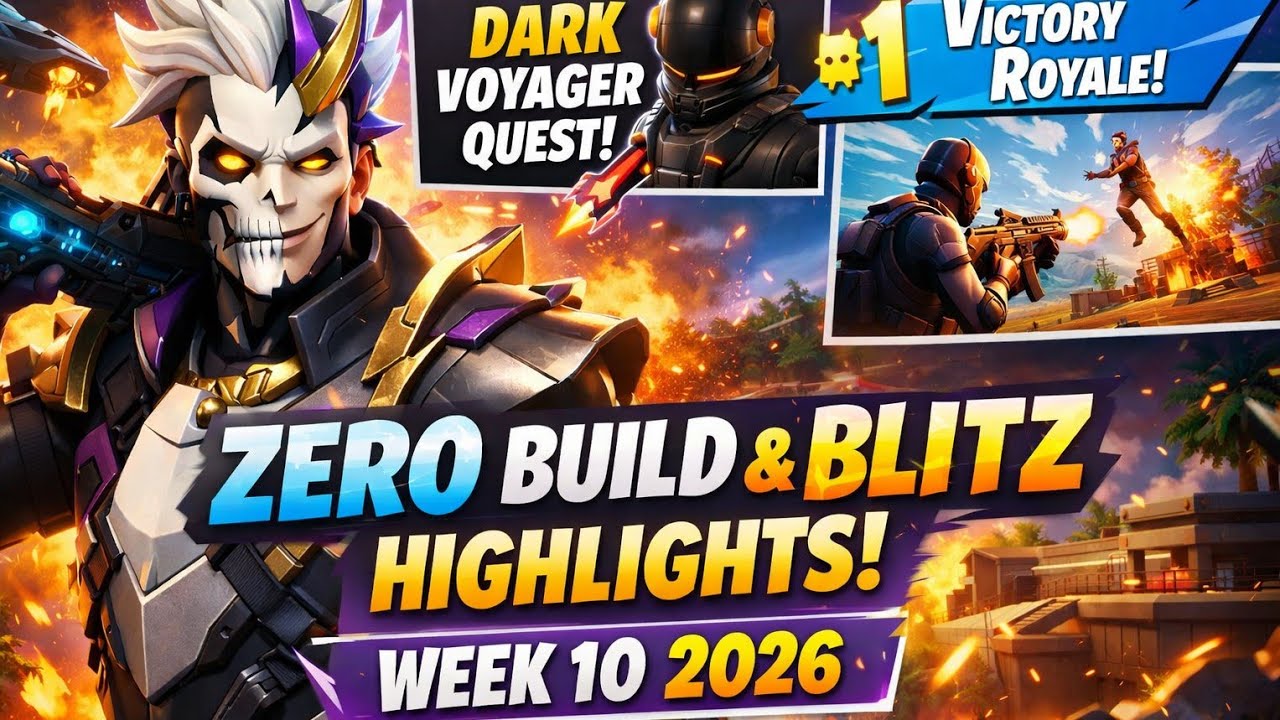 Dark Voyager Quest Completed! 🚀 Fortnite Zero Build & Blitz Royale Highlights (Week 10 2026)