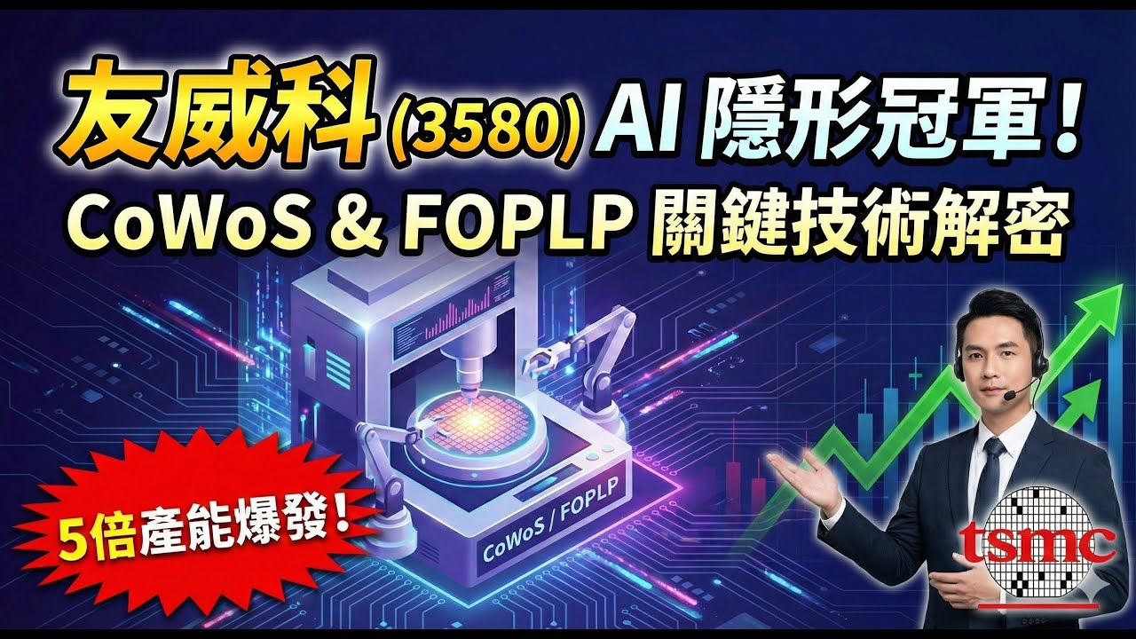 友威科 (3580) 擴產五倍的底氣？ 切入台積電 CoWoS 與 FOPLP 供應鏈的關鍵！