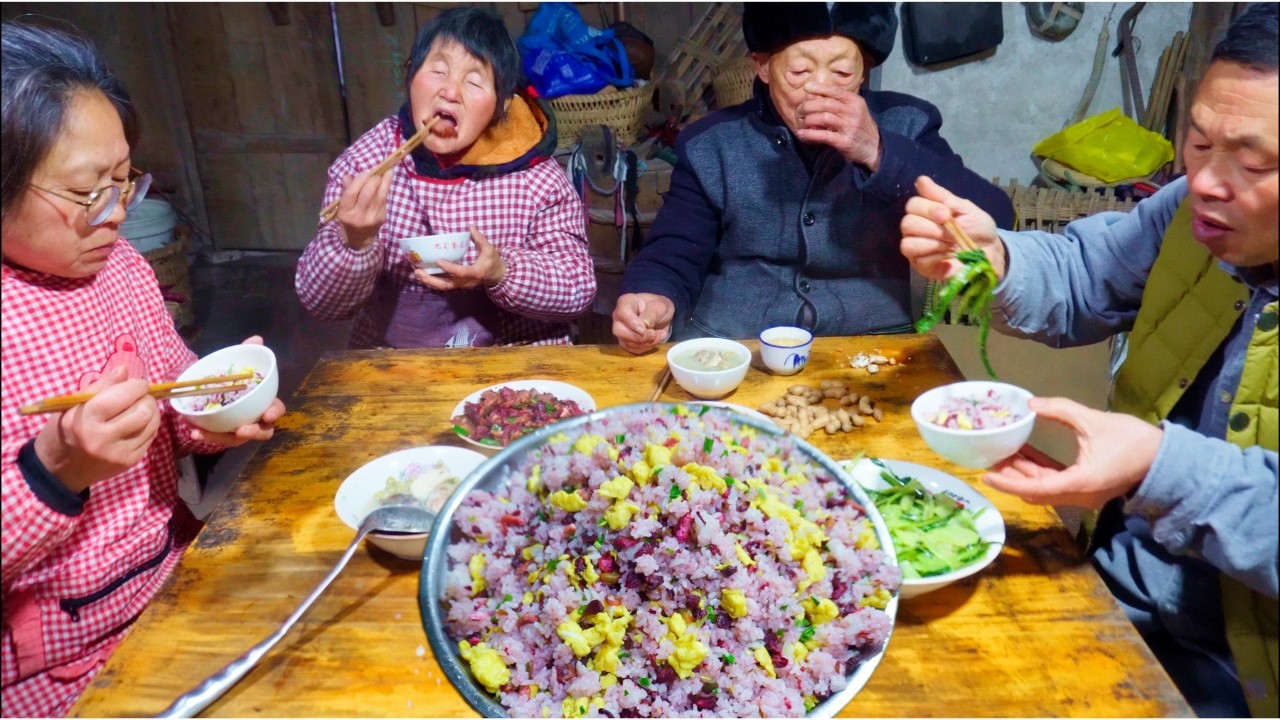 Самый любимый китайский жареный рис | Традиционная сельская жизнь
