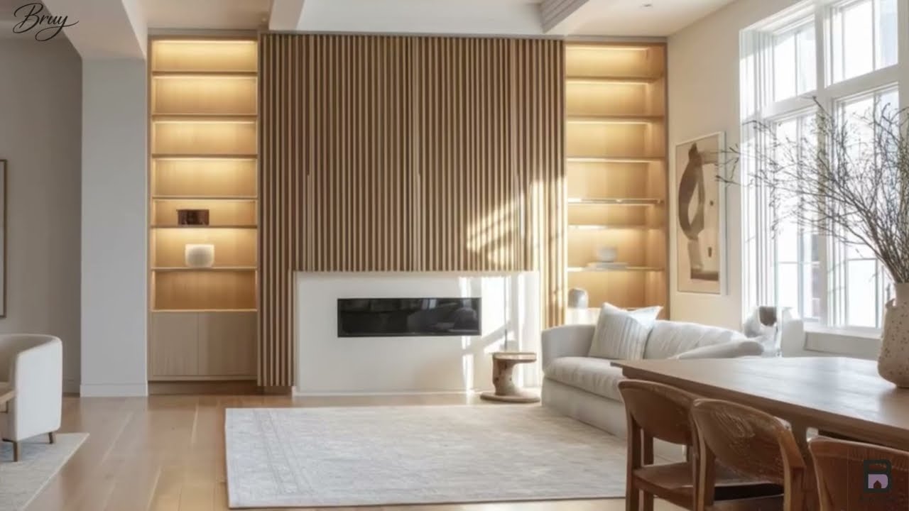 Luxury Modern Interior Design | Contemporary Minimalist Living Spaces with Warm LED Lighting