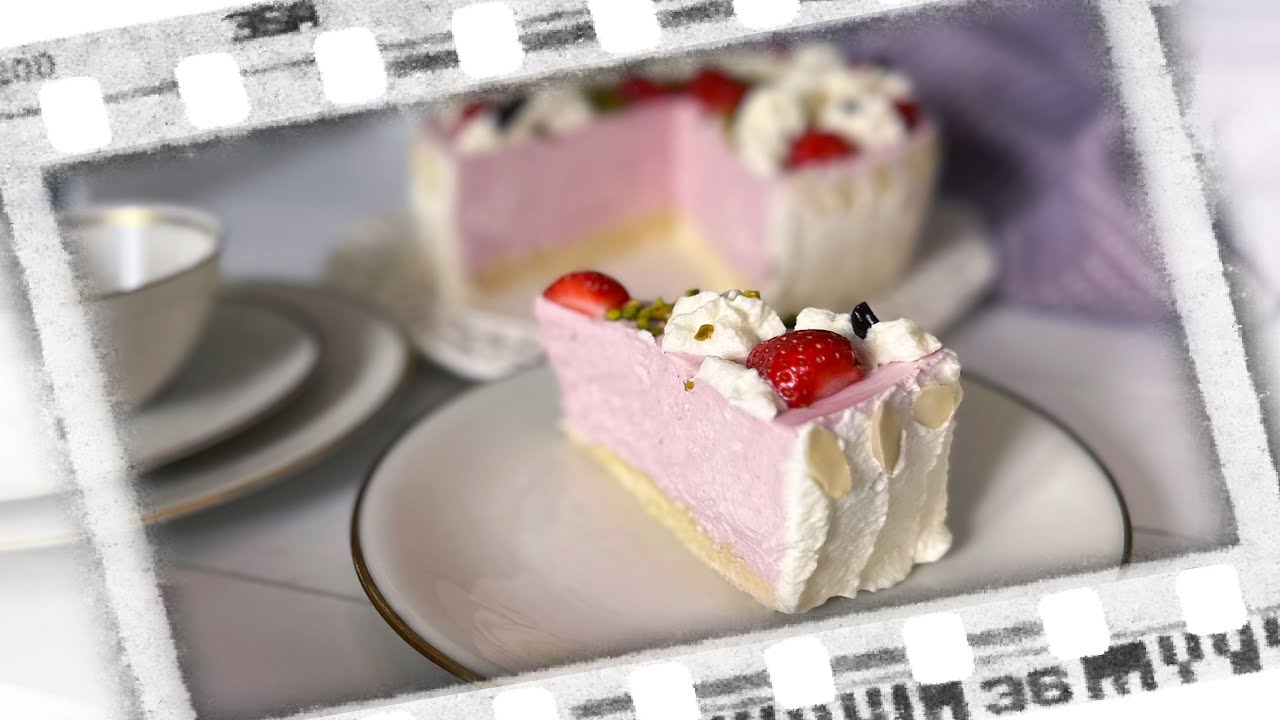 🍓Käsesahnetorte mit Erdbeeren 🍓 Rosas RosaRoter Tortentraum - Käsekuchen