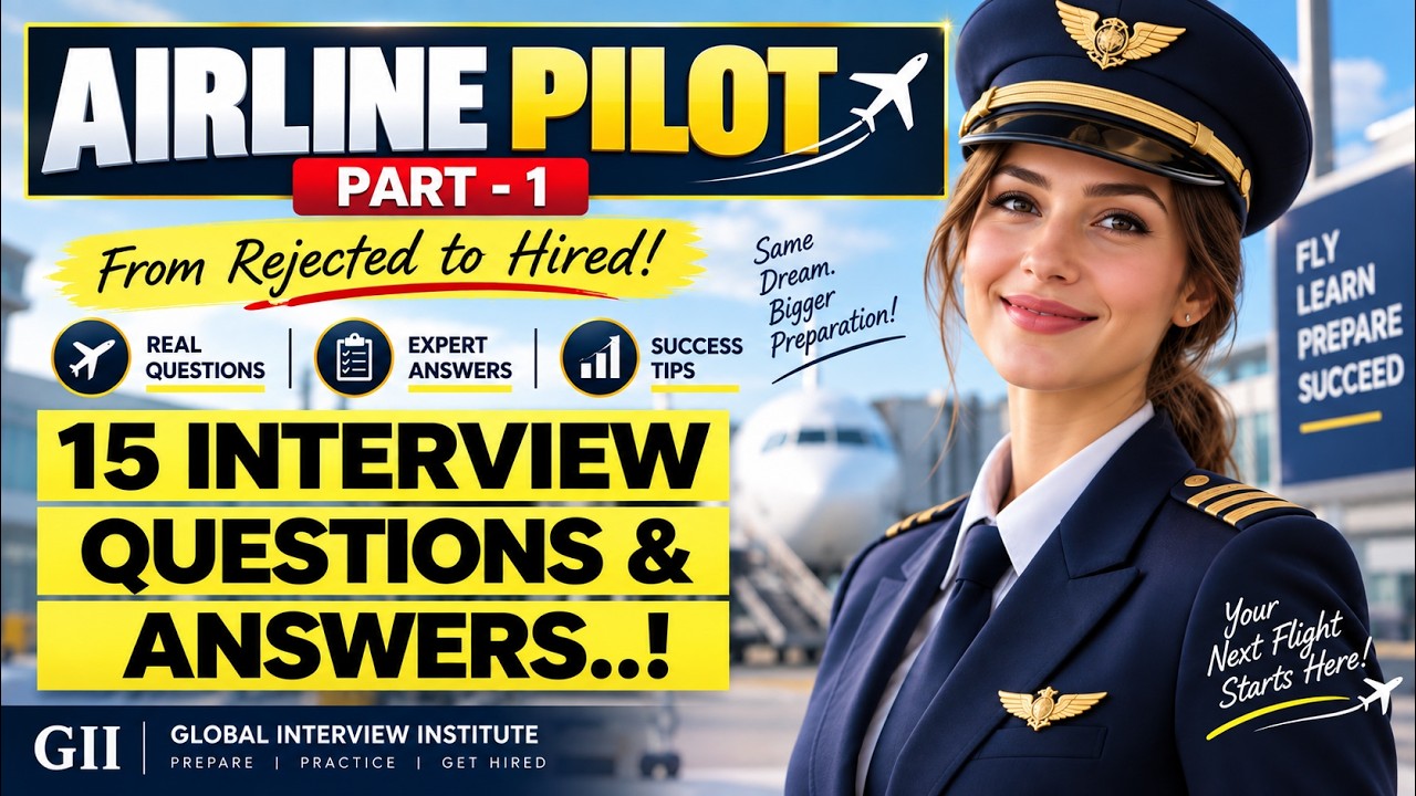 Top 15 Pilot Interview Questions and Answers 2025 | Freshers Guide Part 1