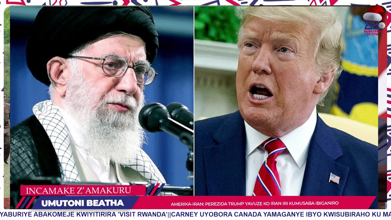 AMAKURU AGEZWEHO:AMERIKA vs IRAN: PEREZIDA TRUMP YAVUZE KO IRAN IRI KUMUSABA IBIGANIRO