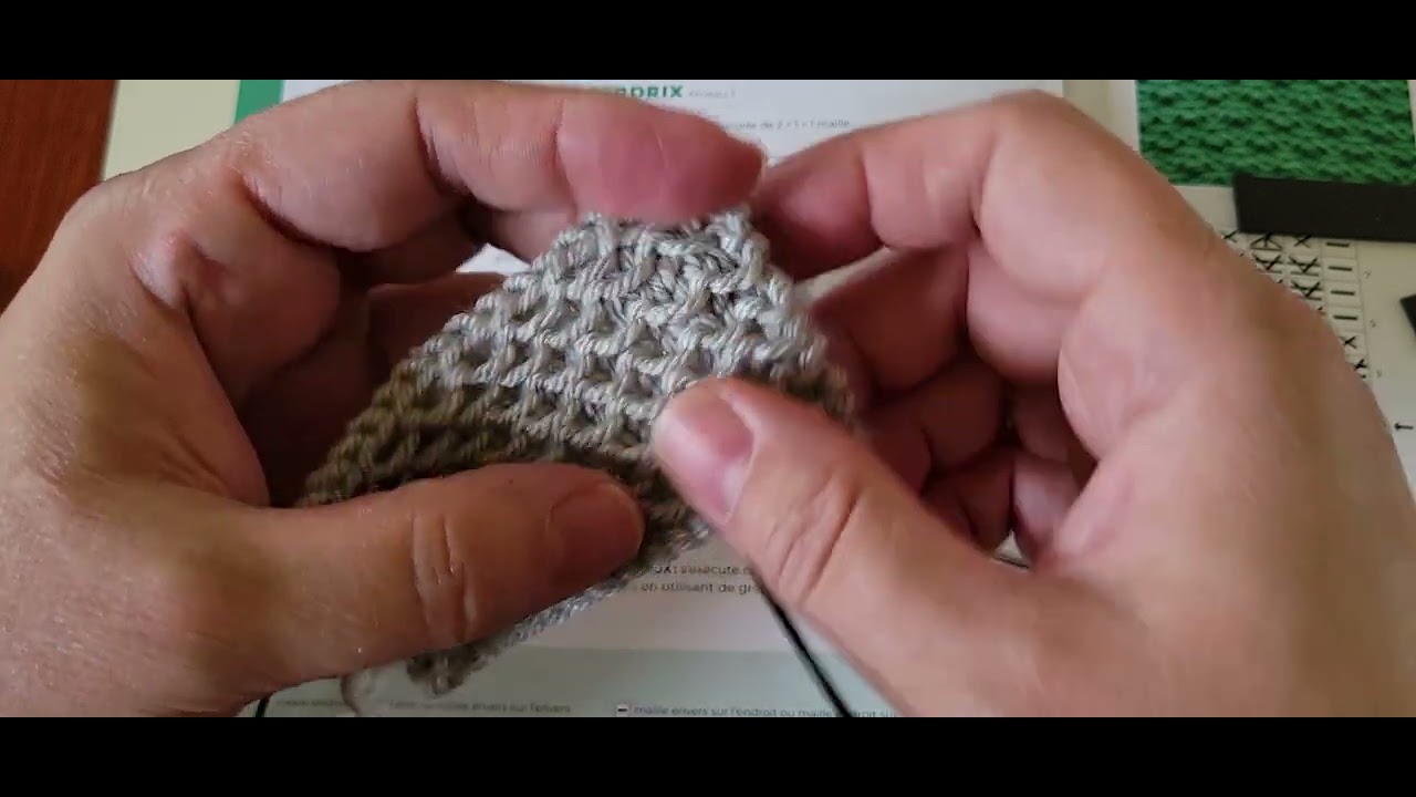 leçon   : le point d'étamines (Talon de chaussette)
