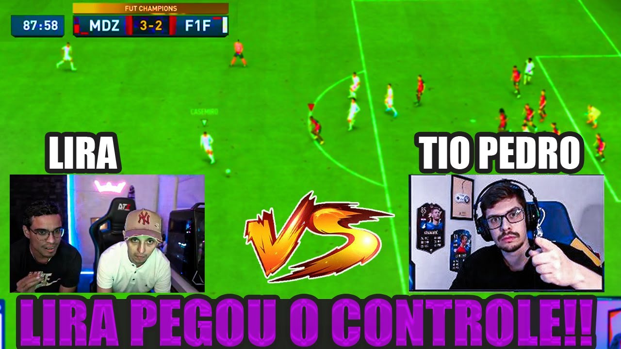 INACREDITÁVEL!! ALUNO E LIRA vs TIO PEDRO || DUELO EMOCIONANTE LIRA ASSUMIU O CONTROLE E FEZ GOL!!