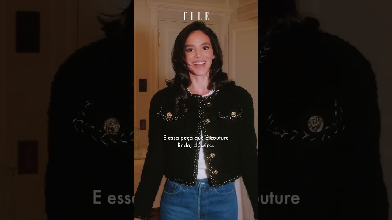 Bruna Marquezine revela se look para o desfile da Chanel