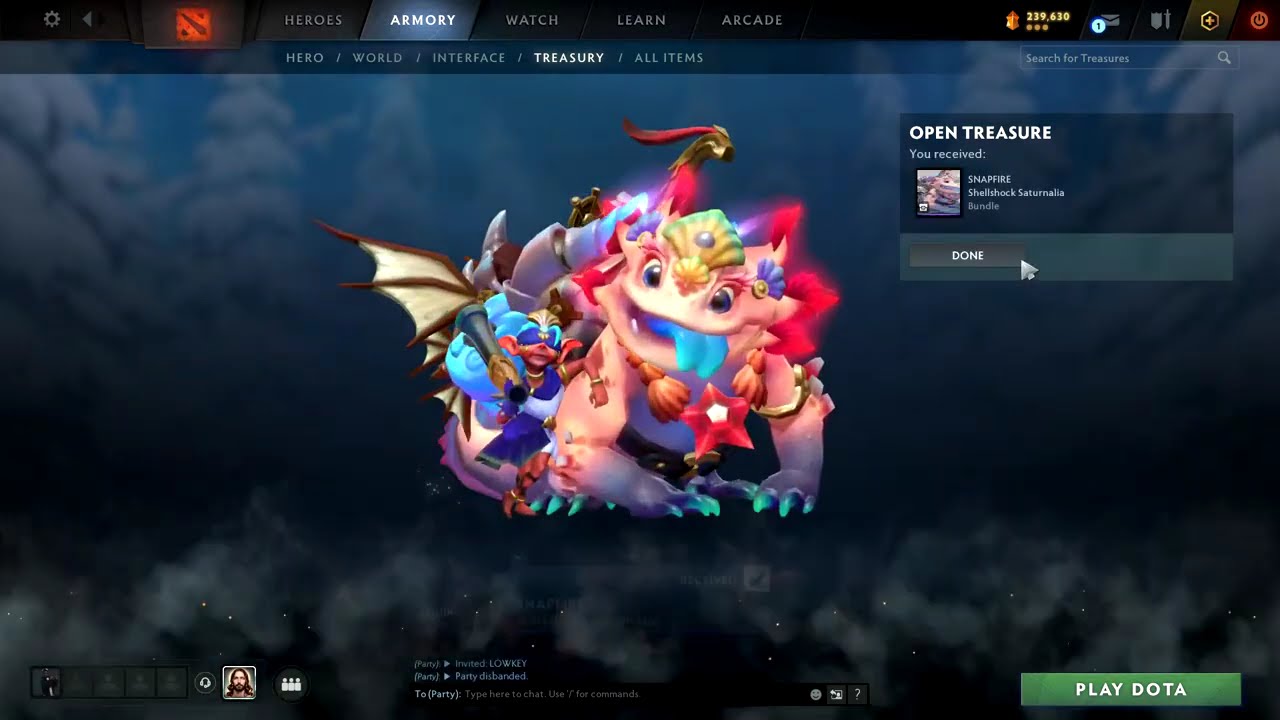 Windranger Arcana Treasure Opening Failed. 😭