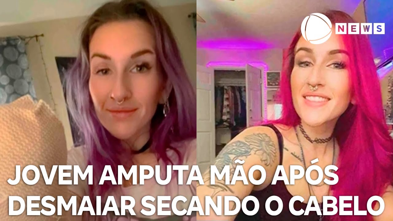 Jovem tem mão amputada após desmaiar enquanto usava o secador de cabelo