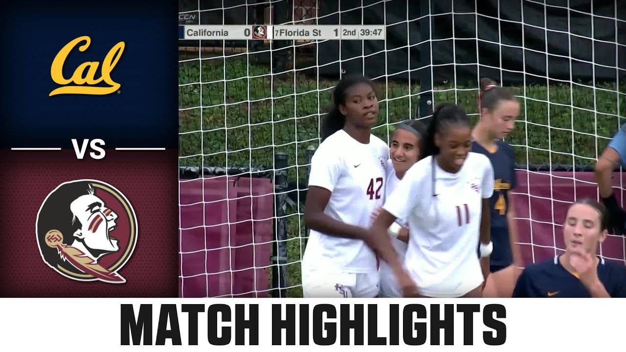 Cal vs. Florida State Match Highlights | 2025 ACC Women's Soccer