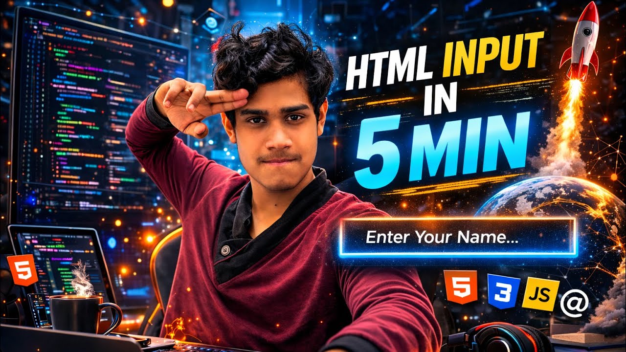 How to take input from user in HTML | HTML Forms Tutorial for Beginners 