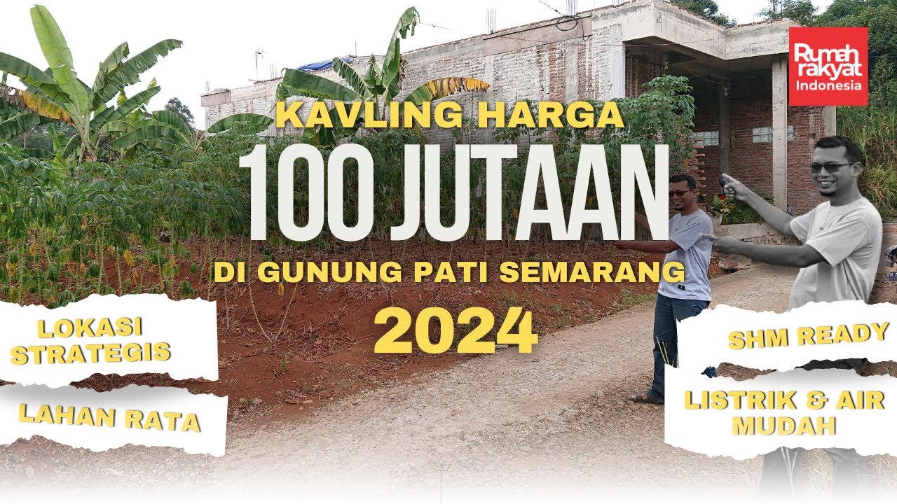 Tanah Gunung Pati Semarang Lahan Datar SHM Ready siap balik nama hanya 100 jutaan.