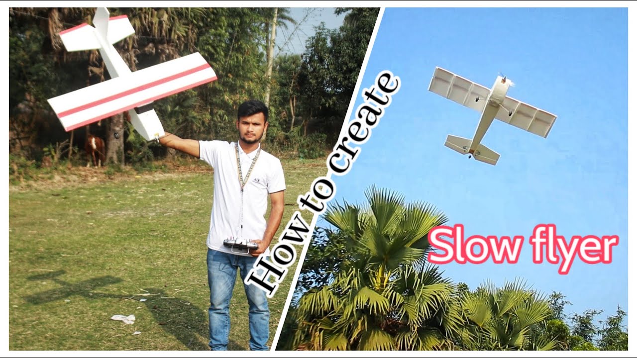 How to make a slow flyer rc airplane | rc life