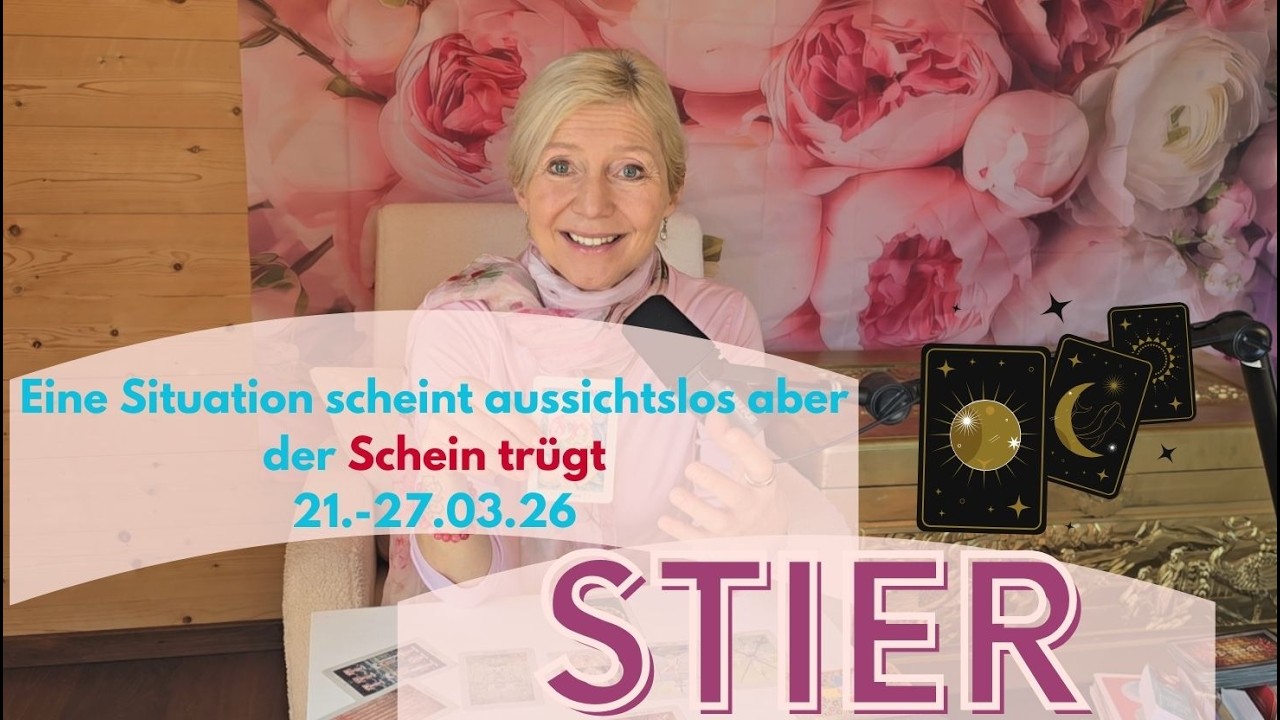 STIER- Es f&uuml;hlt sich aussichtslos an aber der SCHEIN tr&uuml;gt😇🌹💫🌀21.-27.3.26