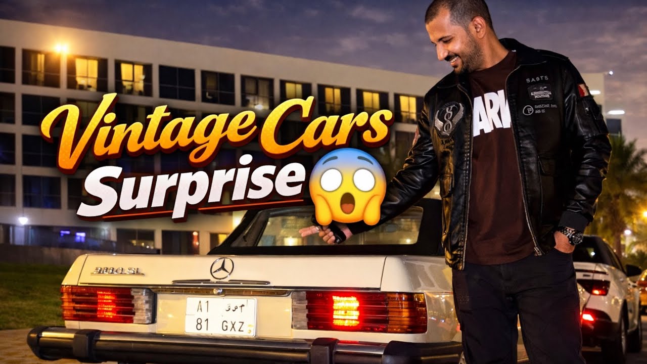 Dream Vintage Cars Surprise 😍 | Sharjah UAE Night Vlog