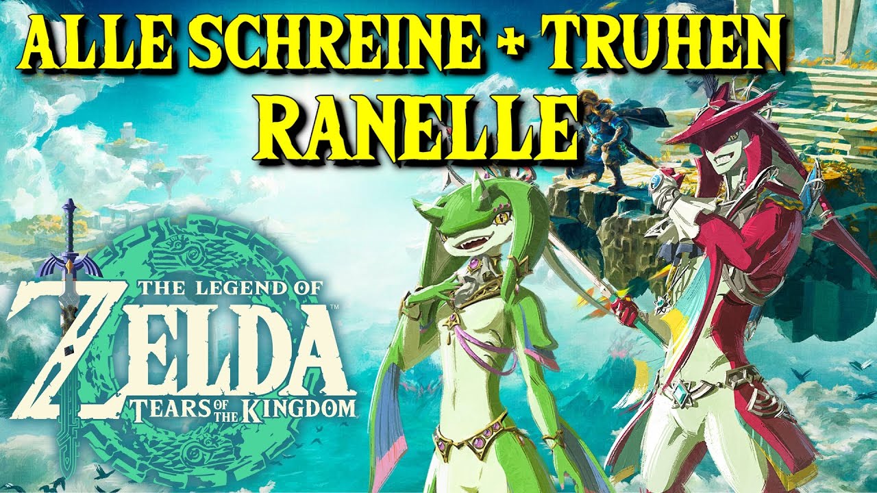 Zelda Tears of the Kingdom alle Schreine + Truhen [ Gebiet Ranelle ] Tutorial auf  Deutsch ⚔️