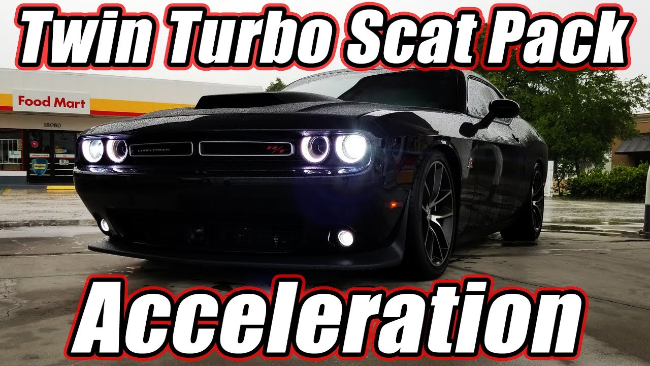Twin Turbo Scat Pack Challenger Acceleration - 7.5lbs Boost