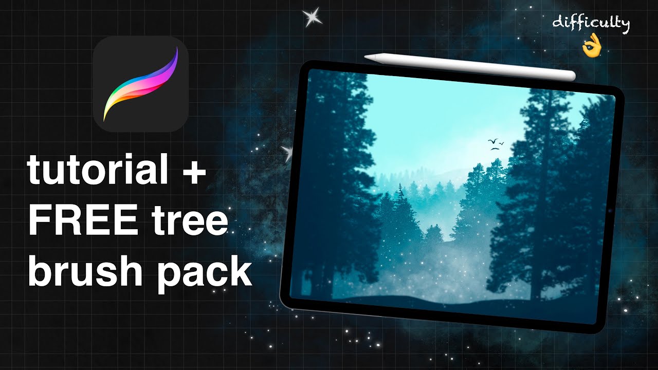 Draw with me this magic landscape!