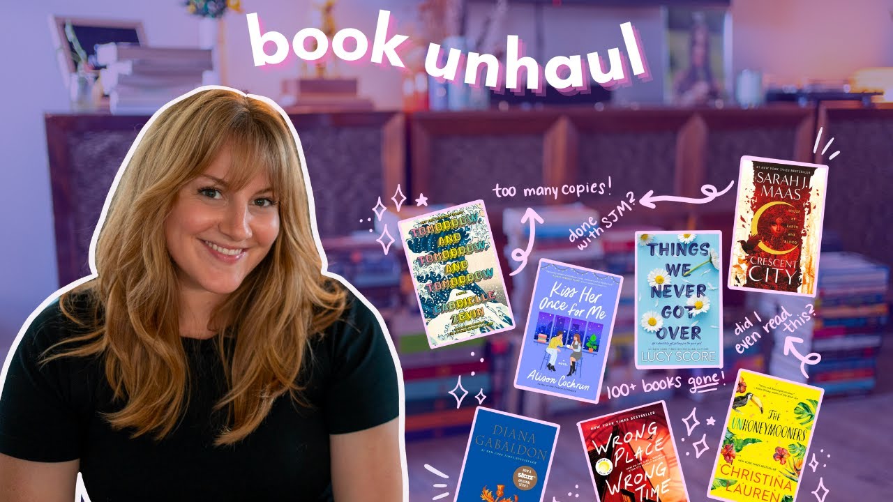 Unhaul 100+ books with me! | Bookshelf and TBR reset 📚 ✨