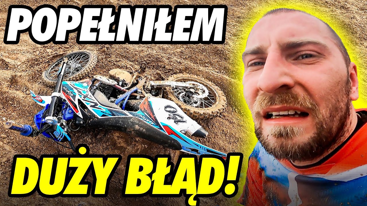 JAZDA motocyklem w terenie i POZYCJA na CROSS. Debiut na TORZE z Leo.