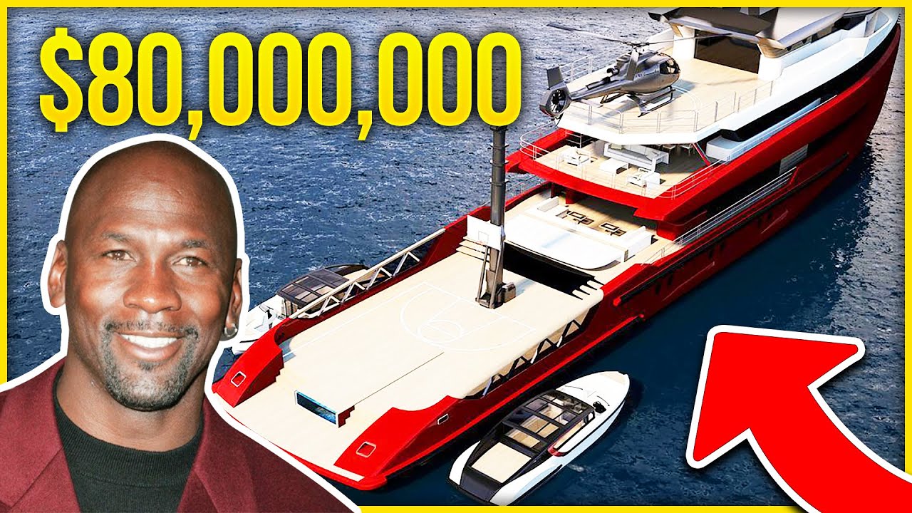 A Firsthand Look At Michael Jordan's $80 Million Basketball Court Yacht 💲 [Superyacht Joy]