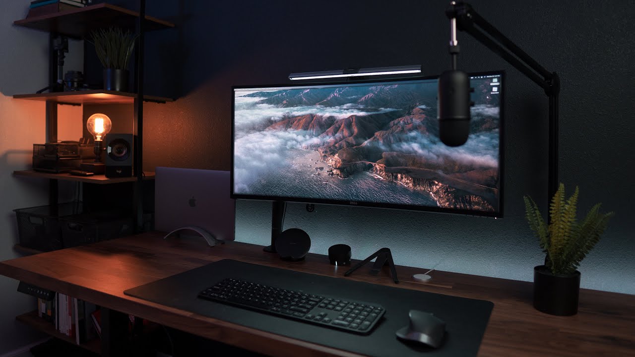 Early 2021 Home Office Update  - Cable Management, Lighting and More