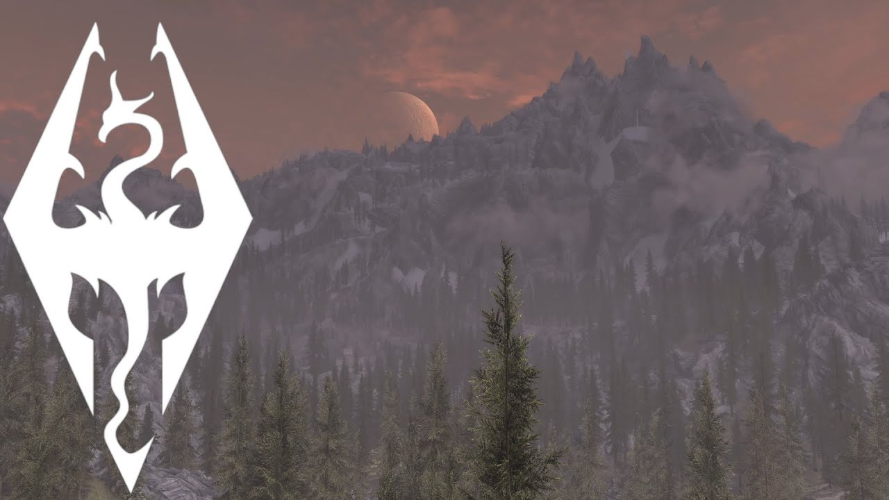 Skyrim - Music & Ambience -Misty Mountains - 2 Hours of Skyrim
