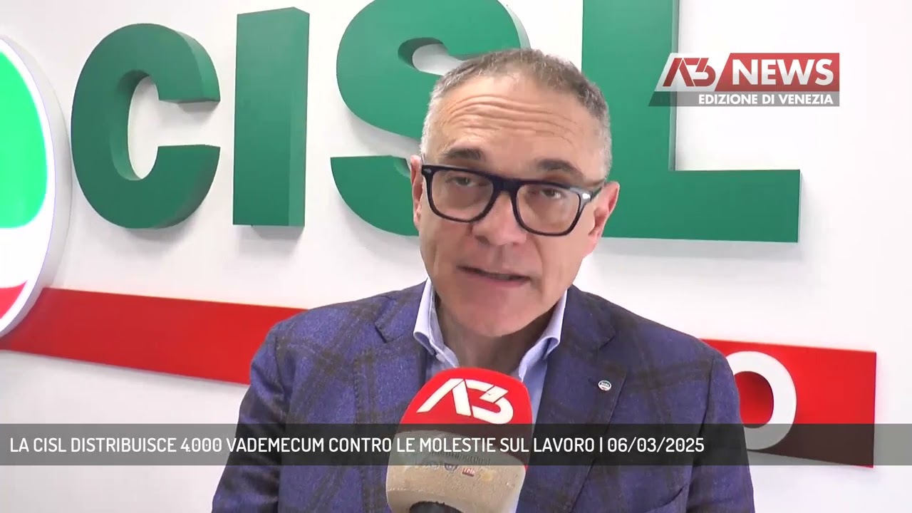 LA CISL DISTRIBUISCE 4.000 VADEMECUM CONTRO LE MOLESTIE SUL LAVORO | 06/03/2025