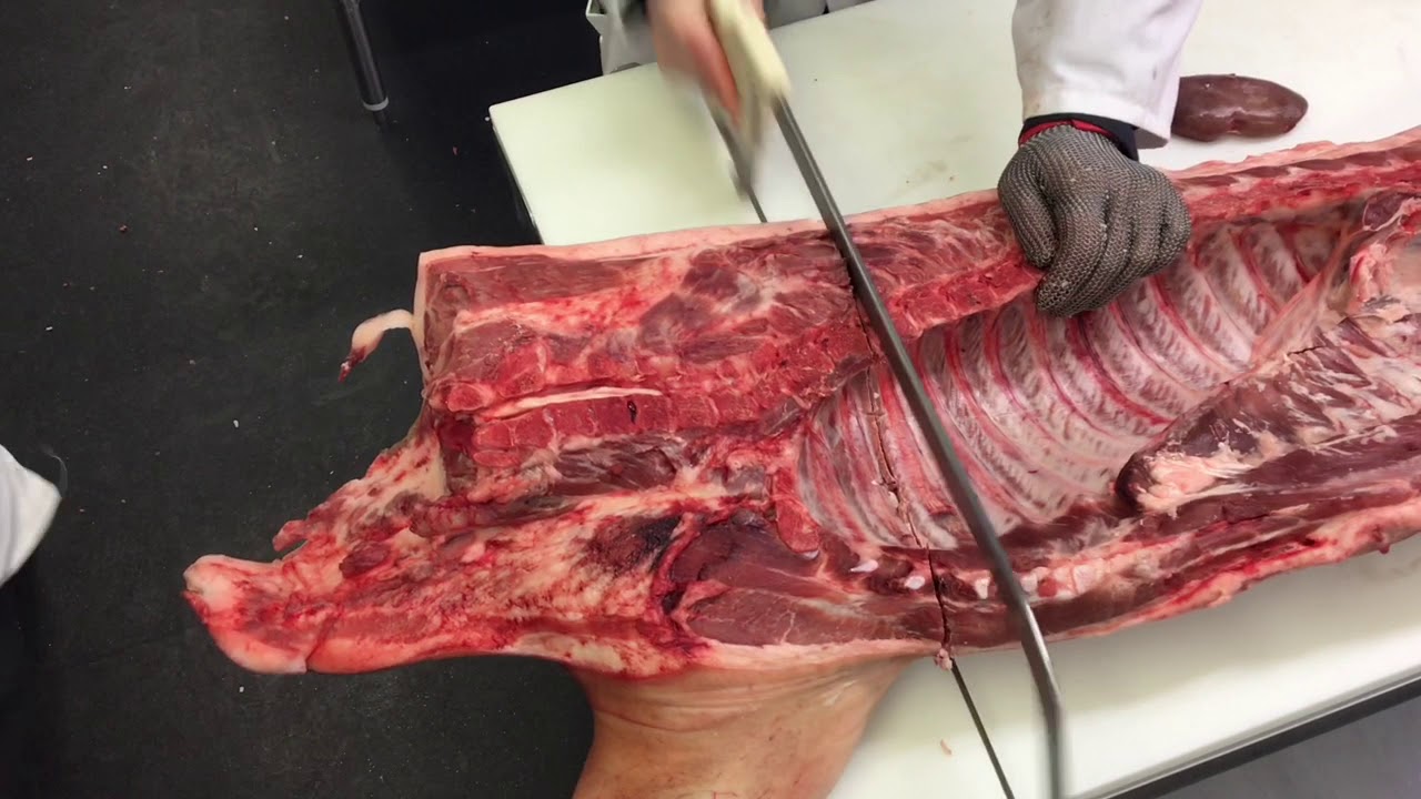 Débitage du demi porc