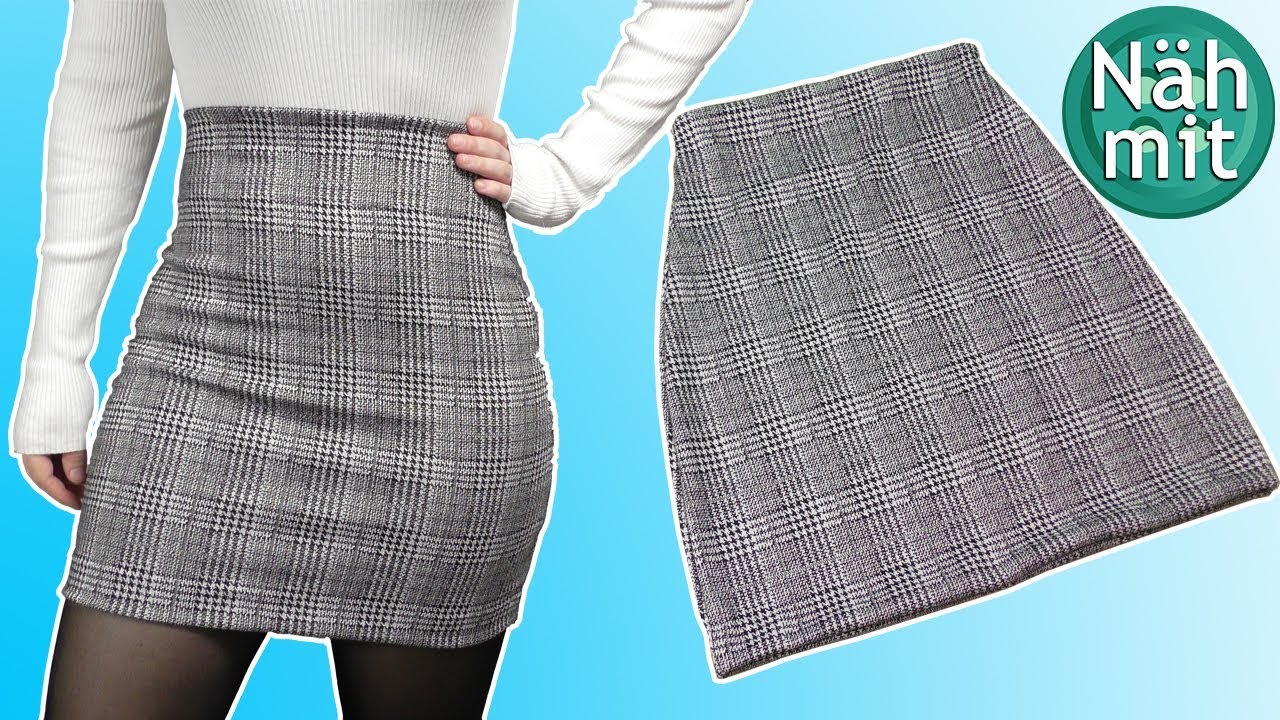 Rock N&Auml;HEN: einfacher Jersey Rock | Kleidung in 5 Minuten N&auml;hen f&uuml;r Anf&auml;nger | N&auml;h mit mir!