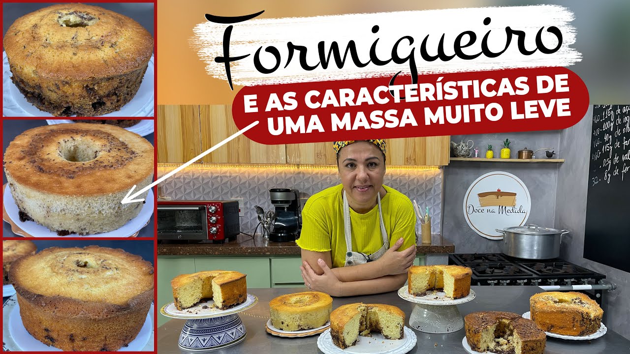 Bolo Formigueiro: Sobre as características de uma massa muito leve e aerada.