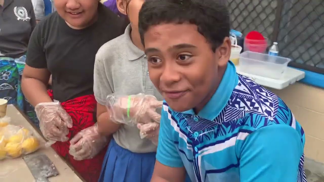 Samoan Lesson Culmination by our L6 Students @ Manulele Elem. School. Teacher. Masina Taliu