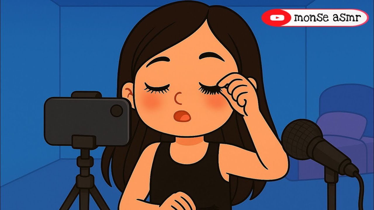 ASMR acompáñame a ponerme pestañas mientras te cuento un chismesito 👁️👄👁️ Soft Spoken