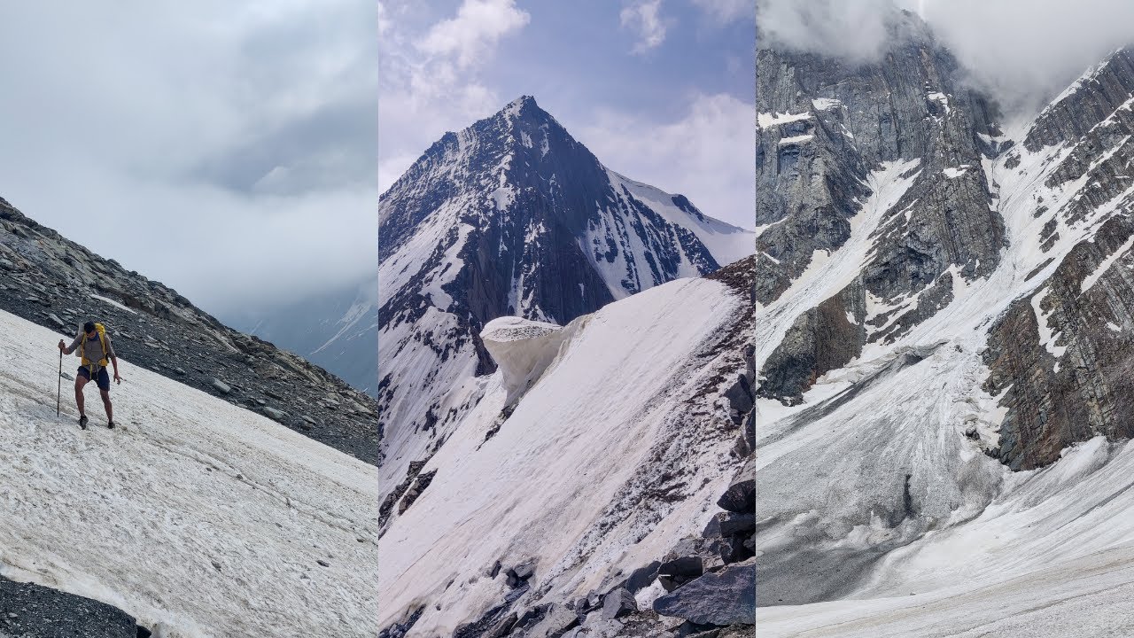 Kugti pass (5050 m) - high altitude pass connecting Lahaul and Chamba