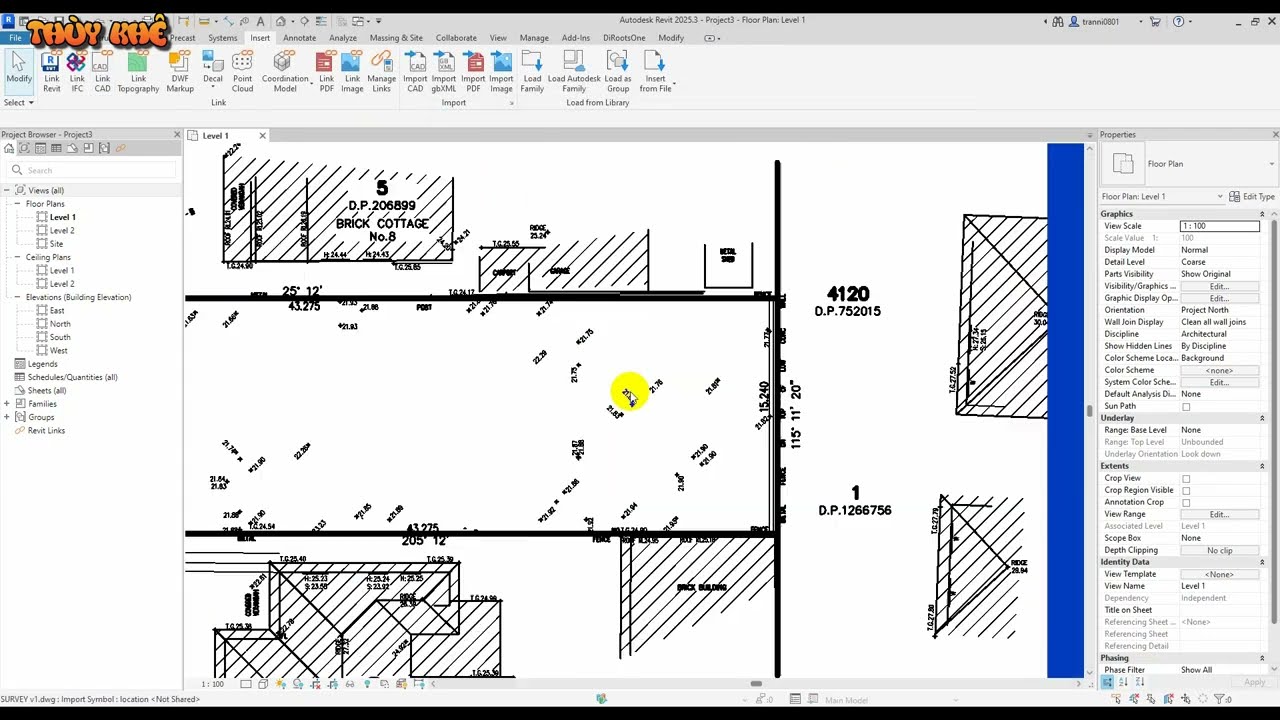 Tự Học Revit 2025 - Tại Sao File AutoCAD Đưa Vào Lại Không Thấy Đâu