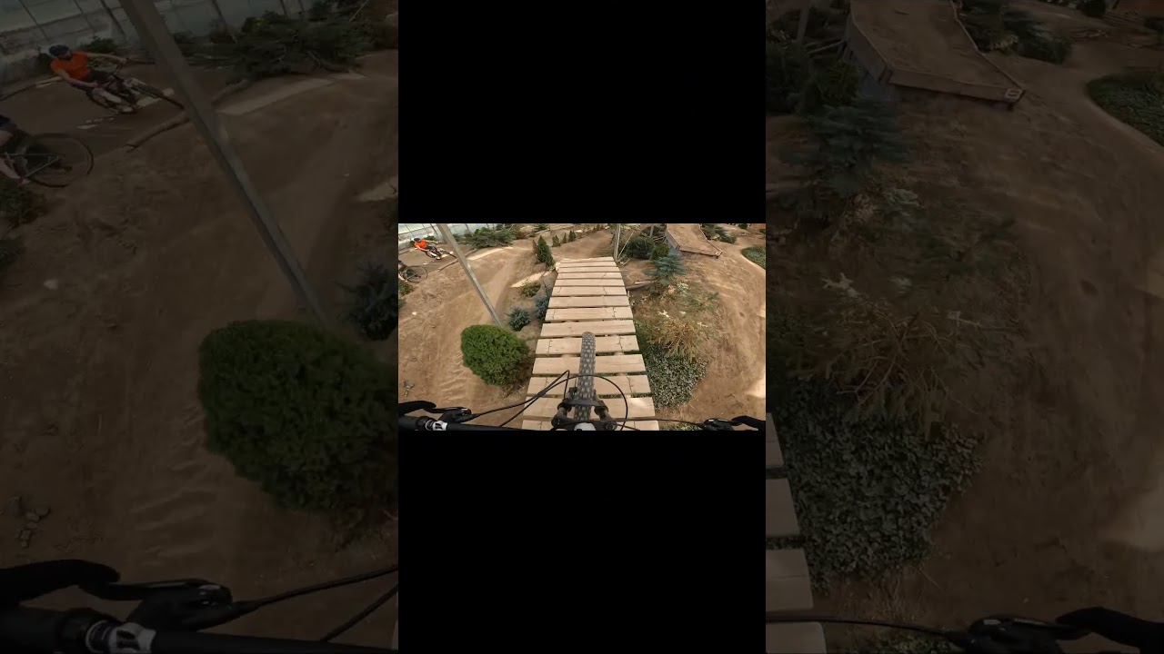 The new wallride at indoor mtb Almere and some other features #shorts #canyon #mtb