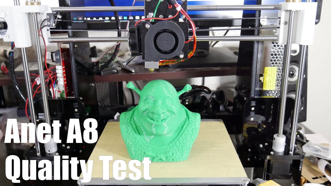 Anet A8 3d Printer First Print Quality Test Stock