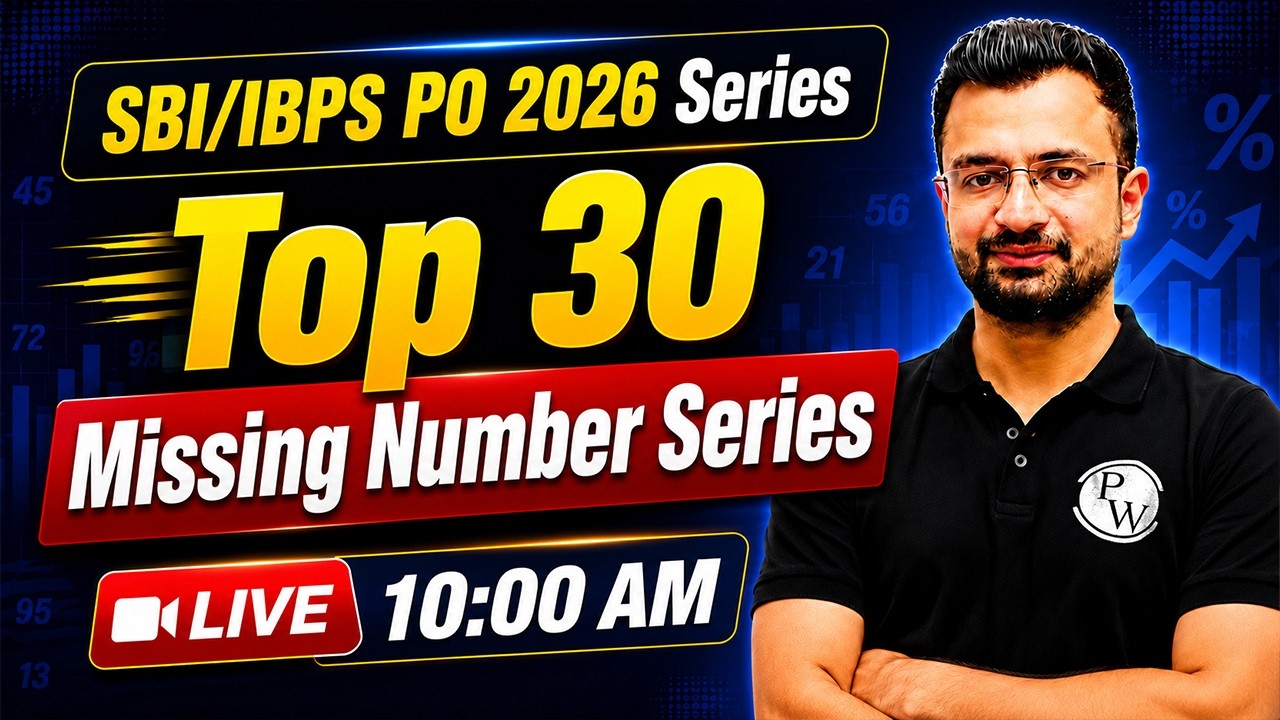 Missing Number Series Tricks | Top 30 Questions for SBI PO 2026 & IBPS PO 2026 | LIVE