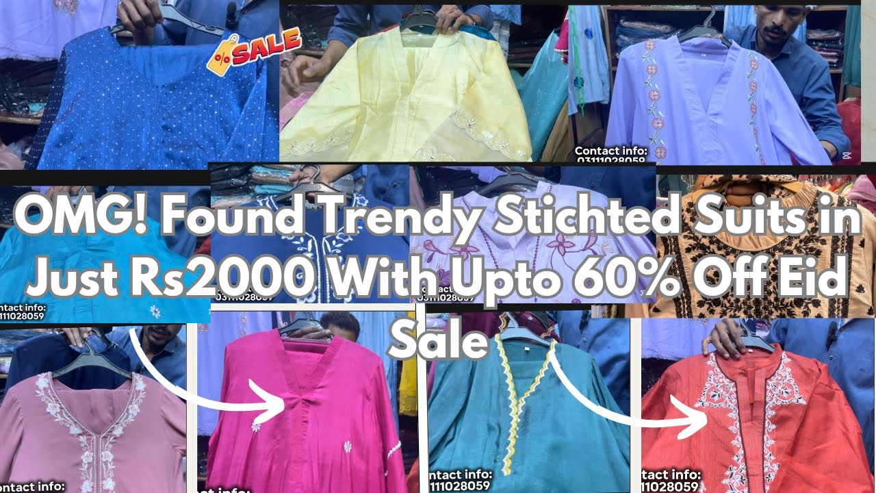 Mega Eid Sale| Found Trendy Stichted Designer Suits | Eid Special Clearance Sale| Luxury Suits |